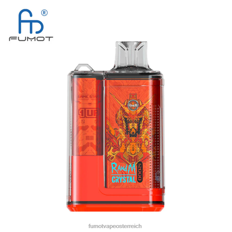 Fumot Crystal 12000 Einweg-Vape-Box – 20 ml (1 Stück) Beere Himbeere Kirsche PRHVJ256 Fumot E Zigarette