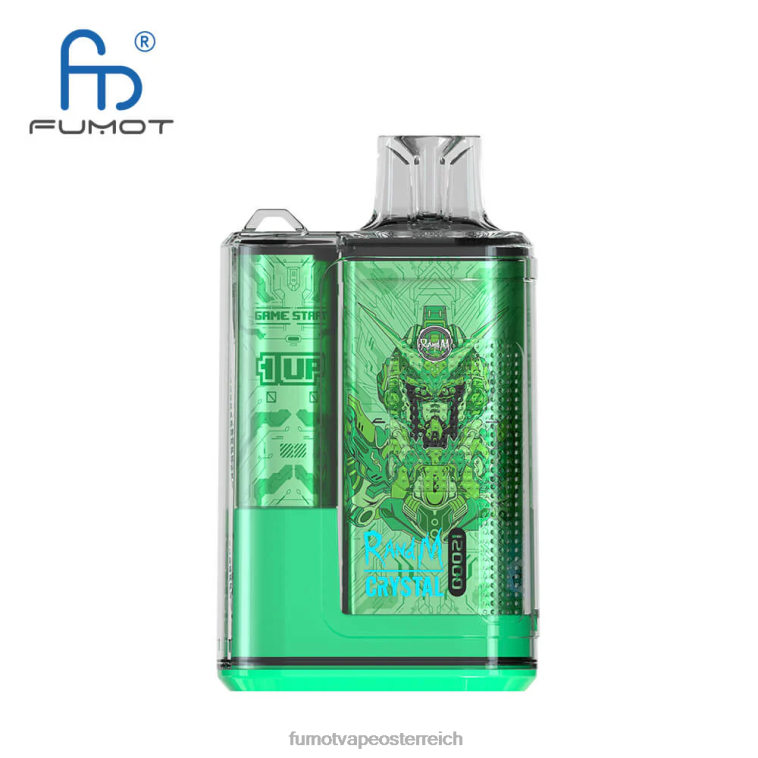 Fumot Crystal 12000 Einweg-Vape-Box – 20 ml (1 Stück) Beere Himbeere Kirsche PRHVJ256 Fumot E Zigarette