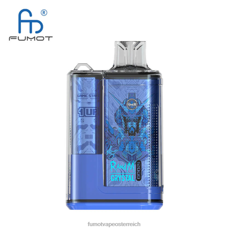 Fumot Crystal 12000 Einweg-Vape-Box – 20 ml (1 Stück) Beere Himbeere Kirsche PRHVJ256 Fumot E Zigarette