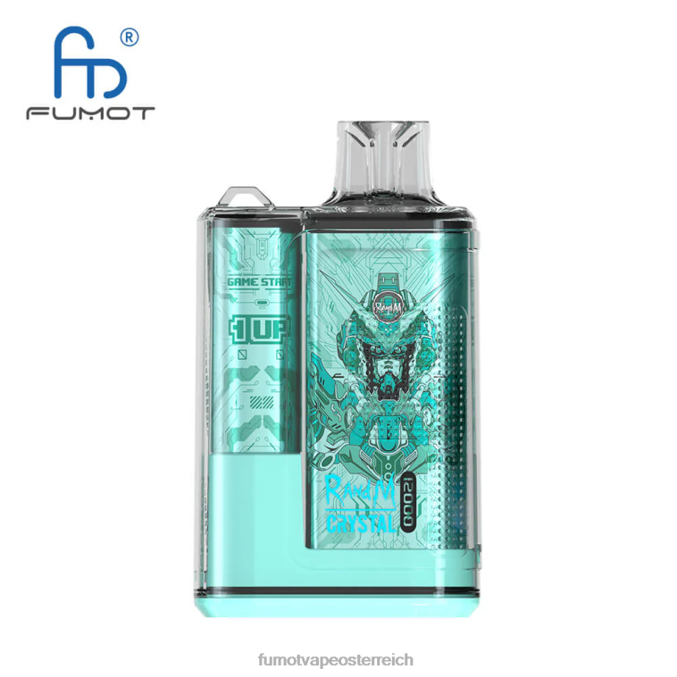 Fumot Crystal 12000 Einweg-Vape-Box – 20 ml (1 Stück) blausaure Himbeere PRHVJ262 Fumot Vape Österreich