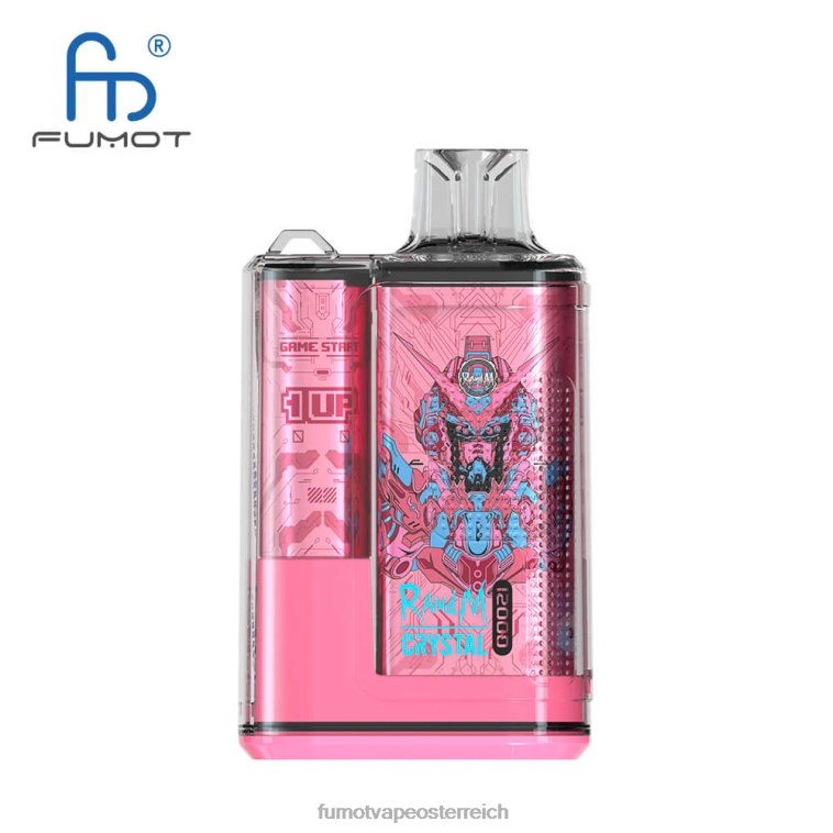 Fumot Crystal 12000 Einweg-Vape-Box – 20 ml (1 Stück) blausaure Himbeere PRHVJ262 Fumot Vape Österreich