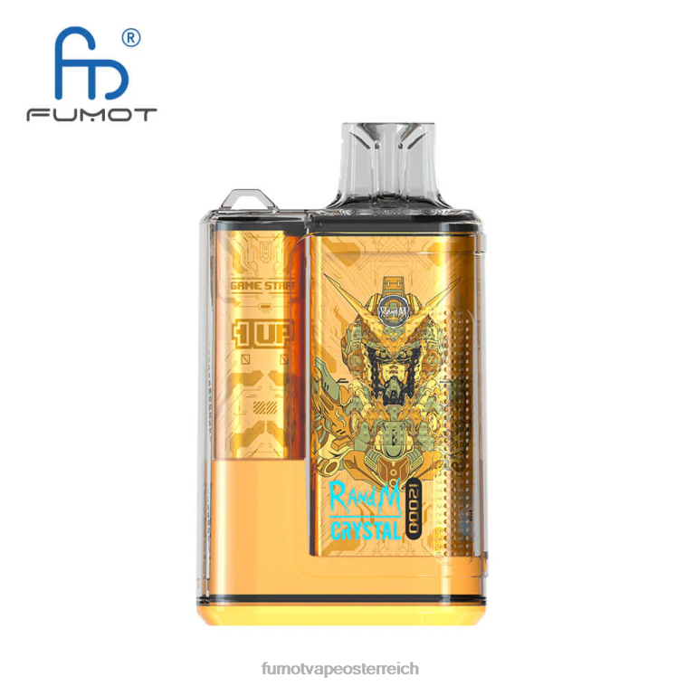 Fumot Crystal 1 Stück – 12000 Einweg-Vape-Box 20 ml Pfirsich-Mango PRHVJ274 Fumot Reviews