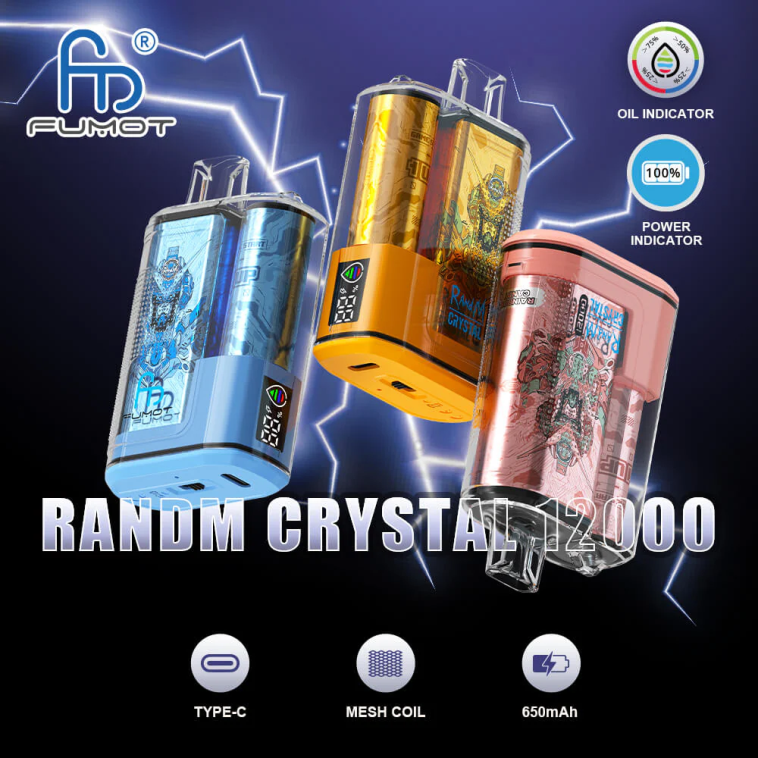 Fumot Crystal 1 Stück – 12000 Einweg-Vape-Box 20 ml Pfirsicheis PRHVJ273 Fumot Vape Preis