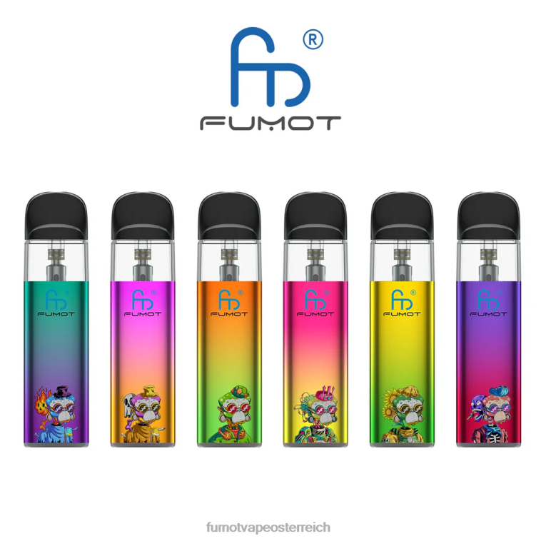 Fumot Dazzle Lite TPD-konformes leeres Vape-Kit (1 Stück) grün-lila PRHVJ551 Fumot Österreich