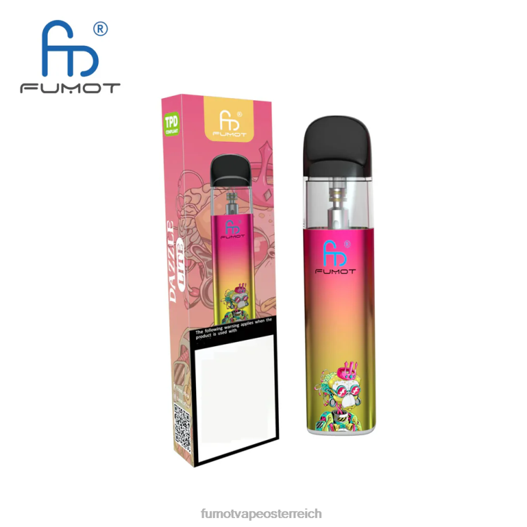 Fumot Dazzle Lite TPD-konformes leeres Vape-Kit (1 Stück) grün-lila PRHVJ551 Fumot Österreich