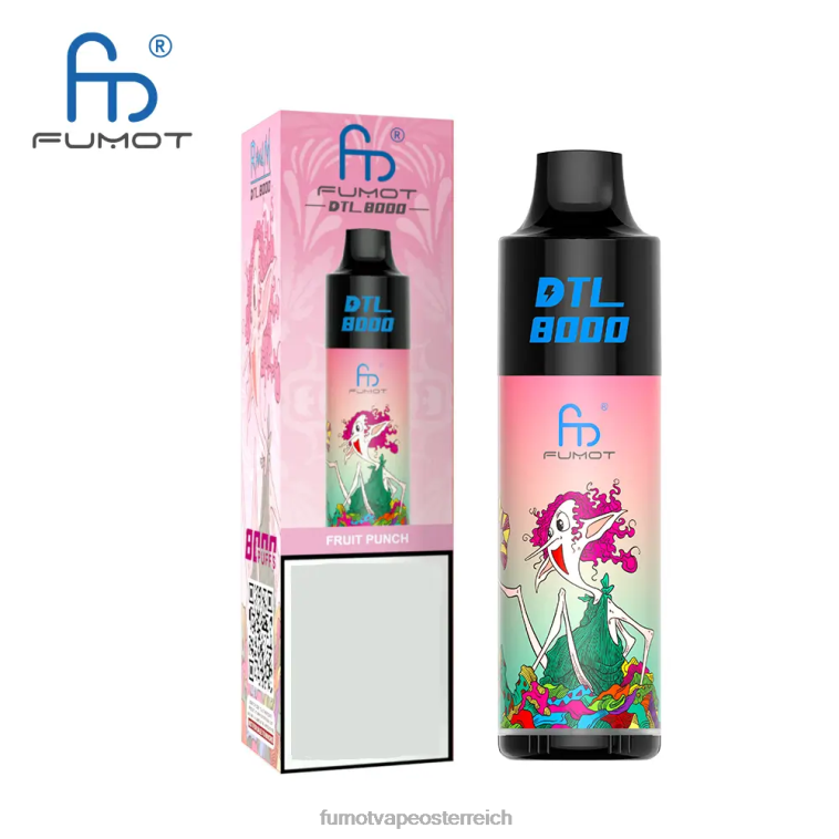 Fumot DTL 8000 Einweg-Vape-Pen – 16 ml (1 Stück) Aloe-Traube PRHVJ413 Fumot Vape Preis