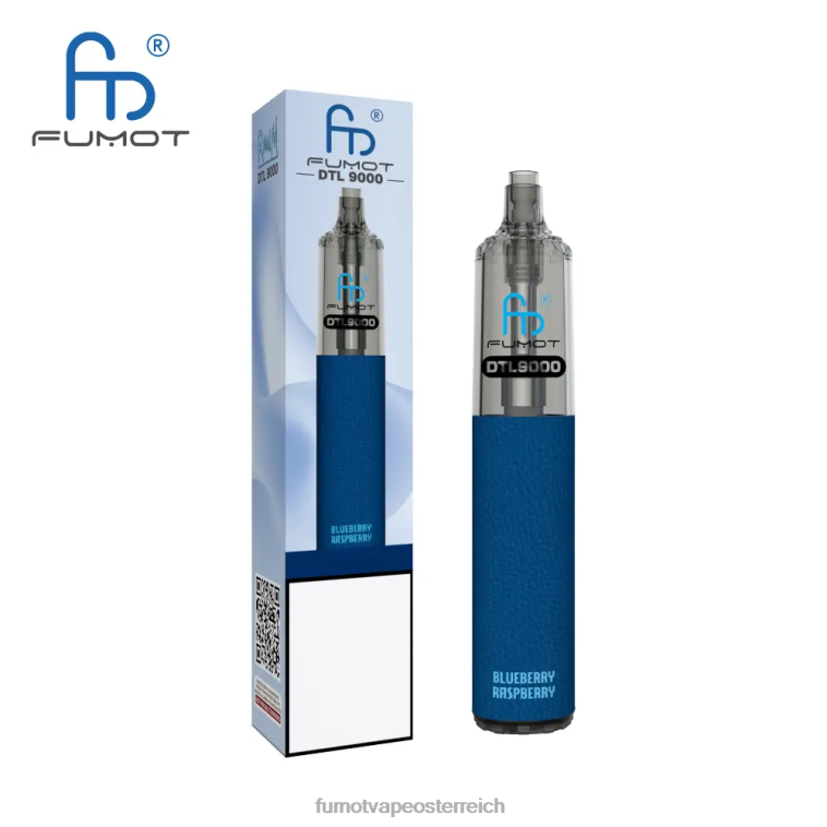 Fumot DTL Einweg-Vape-Pen 9000 – 18 ml (1 Stück) blaue Himbeerzitrone PRHVJ369 Fumot Flavours