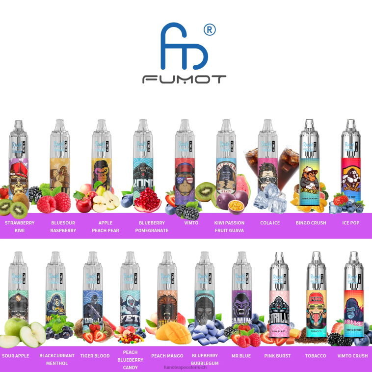 Fumot Tornado 0% 7000 14 ml Einweg-Vape-Pen (1 Stück) Eis am Stiel PRHVJ519 Fumot Flavours