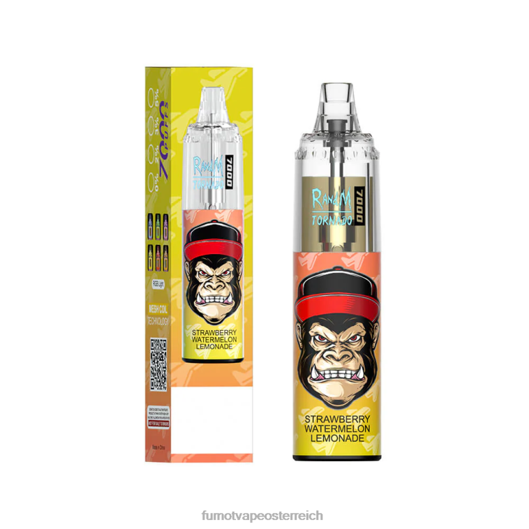 Fumot Tornado 14 ml (1 Stück) 7000 Einweg-Vape-Pen Erdbeer-Kiwi PRHVJ102 Fumot Vape Österreich