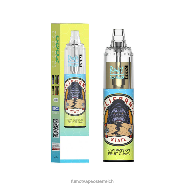 Fumot Tornado 14 ml (1 Stück) 7000 Einweg-Vape-Pen Erdbeerroter Bulle PRHVJ103 Fumot Vape Preis