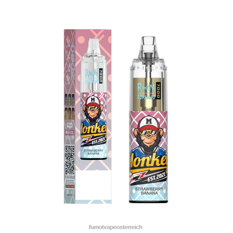 Fumot Tornado 14 ml (1 Stück) 7000 Einweg-Vape-Pen Erdbeerroter Bulle PRHVJ103 Fumot Vape Preis