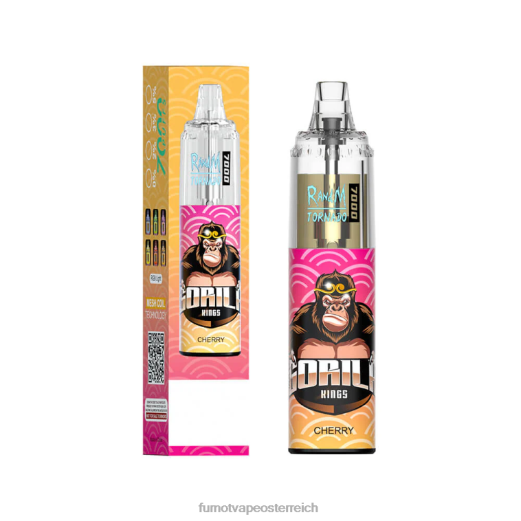 Fumot Tornado 14 ml (1 Stück) 7000 Einweg-Vape-Pen Erdbeerroter Bulle PRHVJ103 Fumot Vape Preis