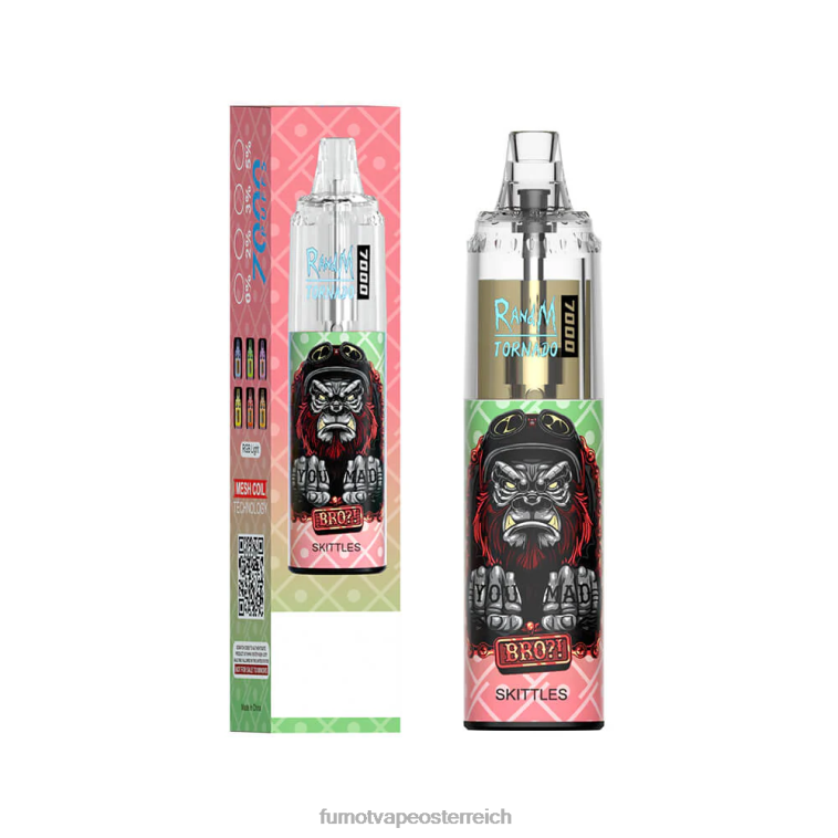 Fumot Tornado 14 ml 7000 Einweg-Vape-Pen (1 Stück) Beerenlimonade PRHVJ58 Fumot Tech