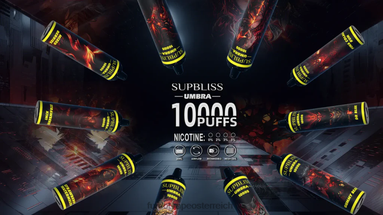 Fumot Supbliss Umbra 10000 (1 Stück) Einweg-Vape-Pen – 20 ml gemischte Beeren PRHVJ479 Fumot Flavours